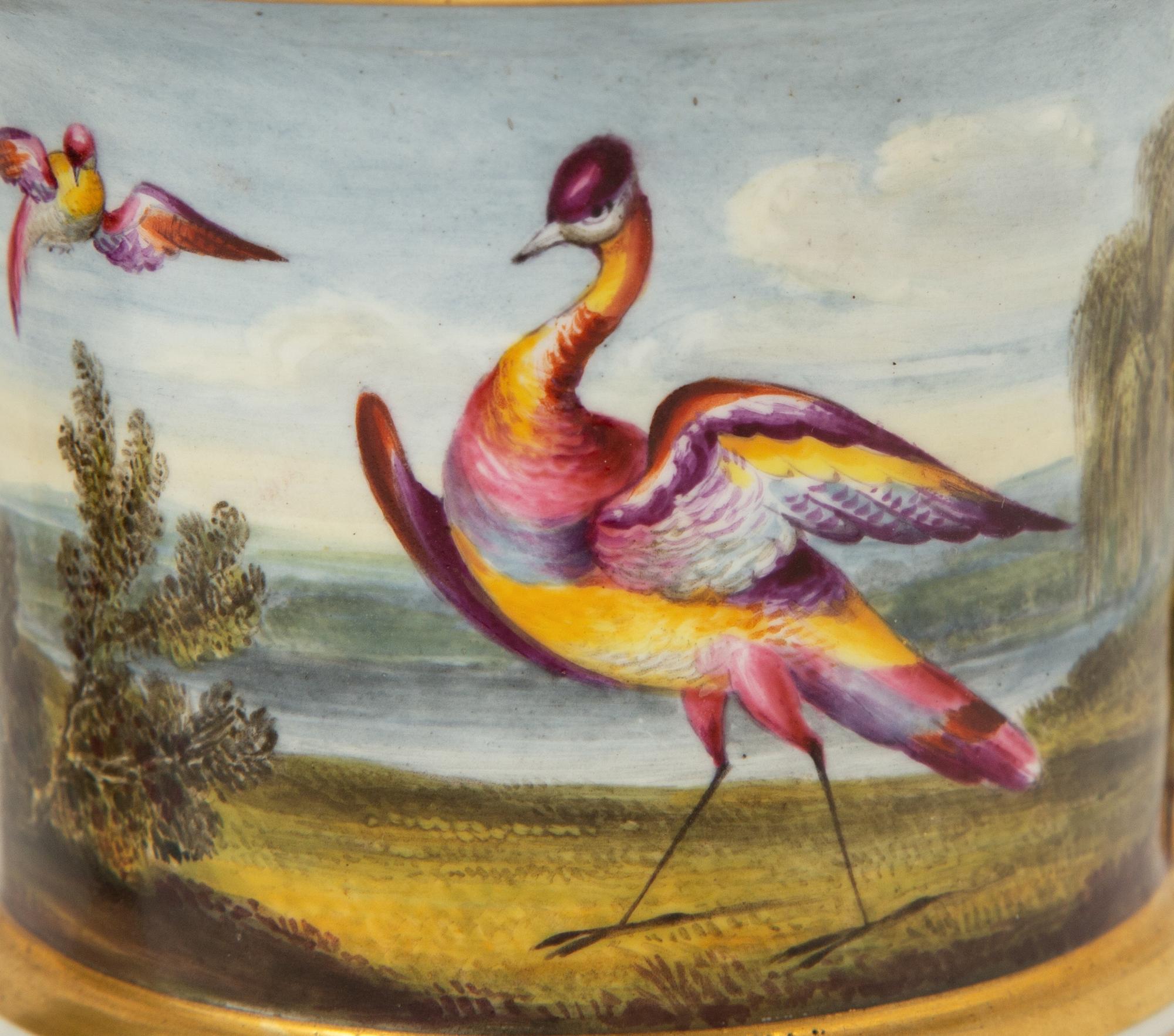 A Pair of English Porcelain Spill Vases