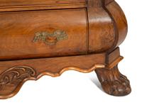 A Dutch Walnut Bombé Chest of Drawers