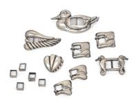 Collection of Kieselstein items: 27 belts, 10 buckles, 15 Tips, 1970s-80s