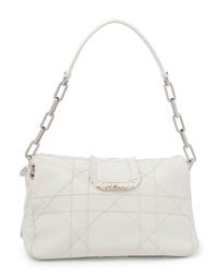 Christian Dior White Ruffle Flap Bag, 2009