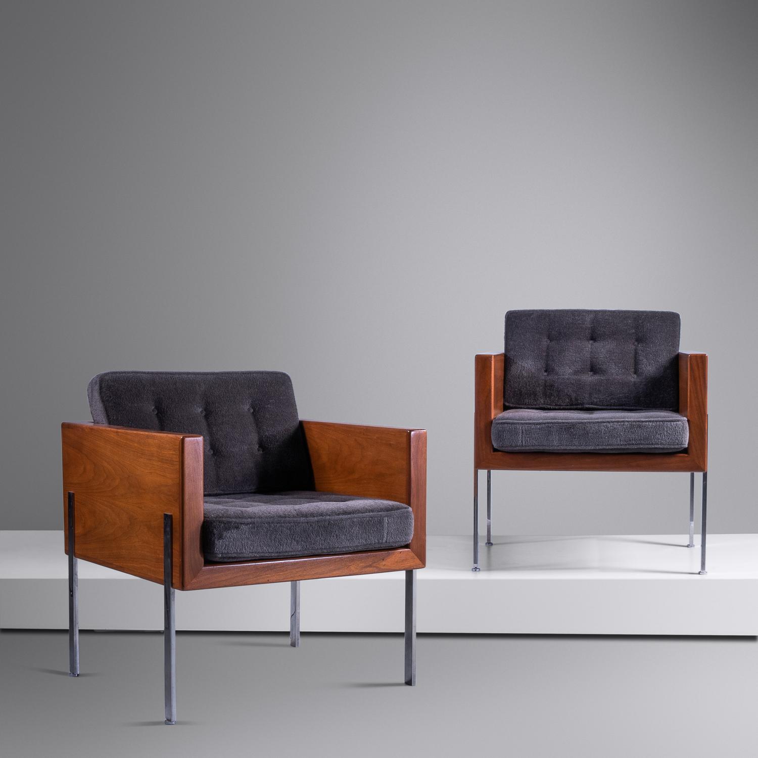 Pair of Armchairs from the Architectural Series, model 248 Probber Inc., USA