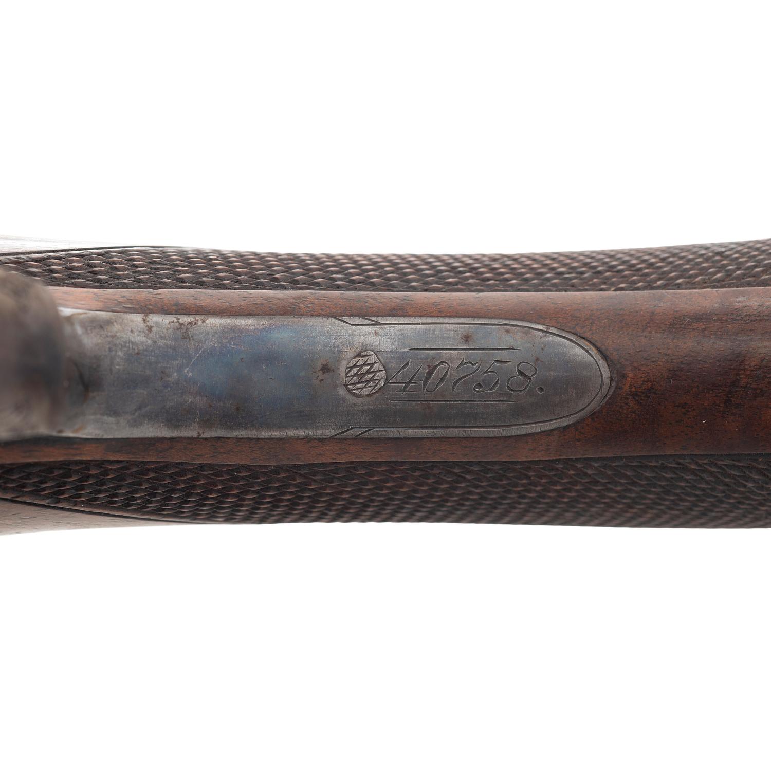 **F-Grade Lefever Arms Company SxS Hammerless Shotgun with Twist Steel Barrels