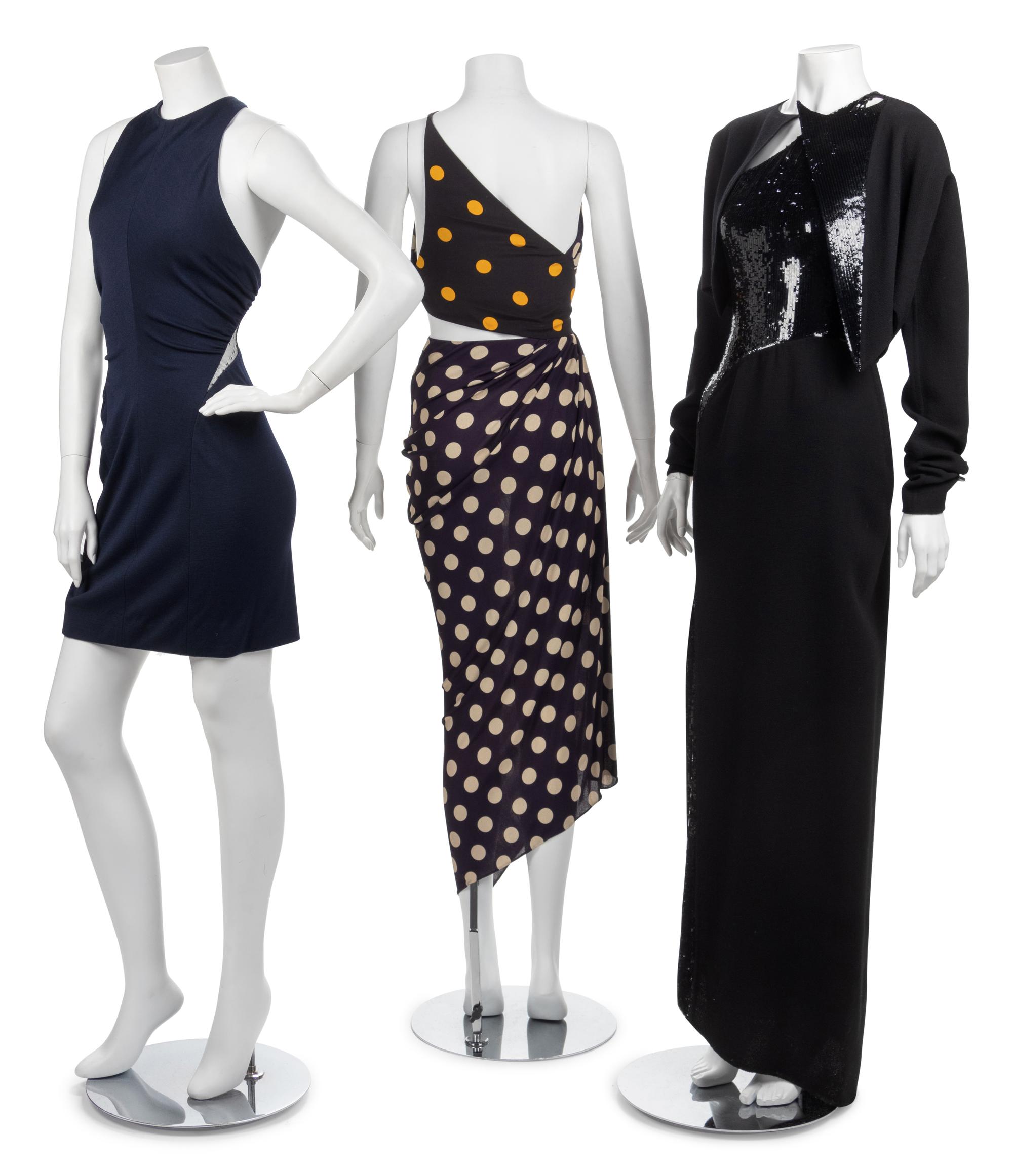 Three Geoffrey Beene Evening Ensembles, 1980s