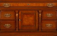 A Victorian Burl Inlaid Mahogany Chest of Drawers