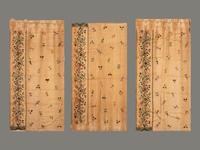 A Group of Jacobean-Style Crewelwork Embroidered Curtains