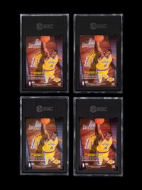 A Group of Four SGC Graded 1996-97 Skybox Z-Force Kobe Bryant Rookie Basketball Cards No. 142,