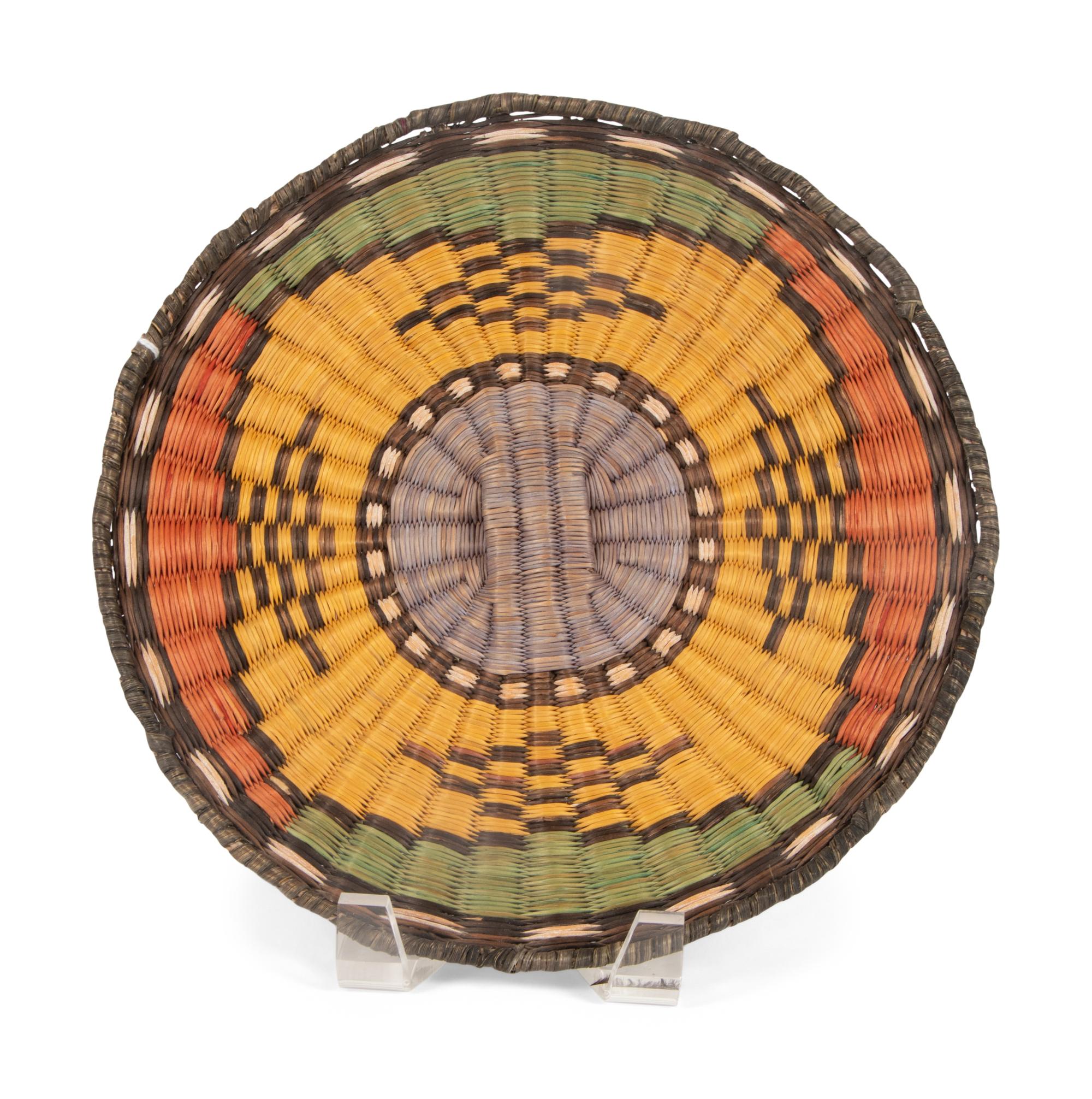 Hopi Third Mesa Wicker Plaques and Basket