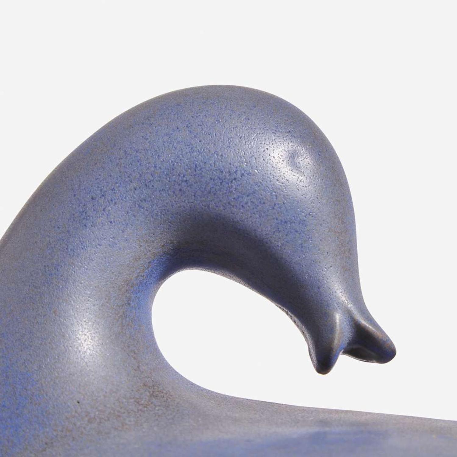 Eva Zeisel (Hungarian-American, 1906-2011) Rare Lidded Duck Tureen, Great Western Stoneware, USA, 1940s