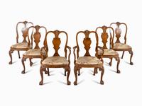 A Set of Six George I Walnut Dining Chairs