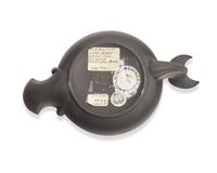A Wedgwood Etruria Black Basalt Whale Tail Oil Lamp