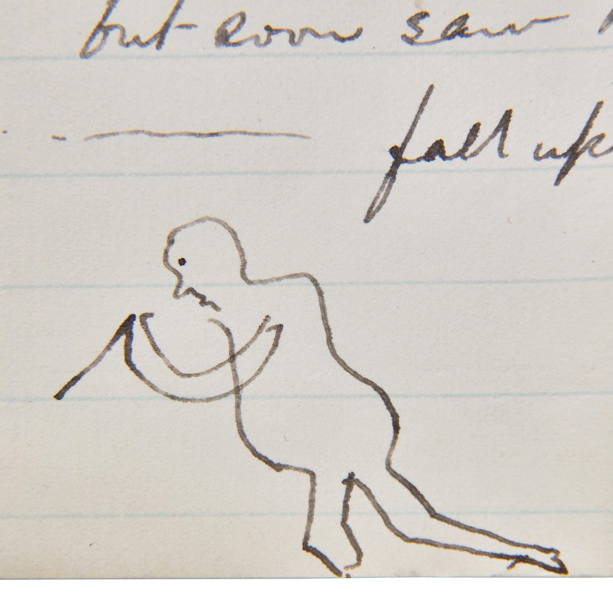 [Lincoln, Abraham] Leale, Charles A. Autograph Notes Recounting Lincoln's Assassination