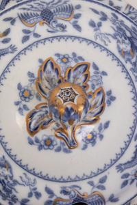 Three Blue and White Porcelain Table Articles