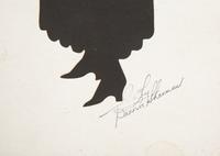 An Assemblage of Framed Paper Silhouettes Featuring 3 Beatrix Sherman Works