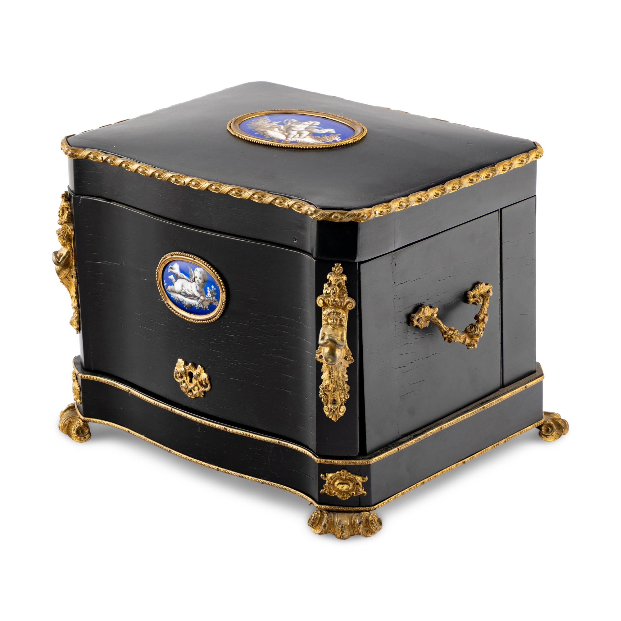 A French Gilt Bronze Mounted Rosewood Cave à Liqueur