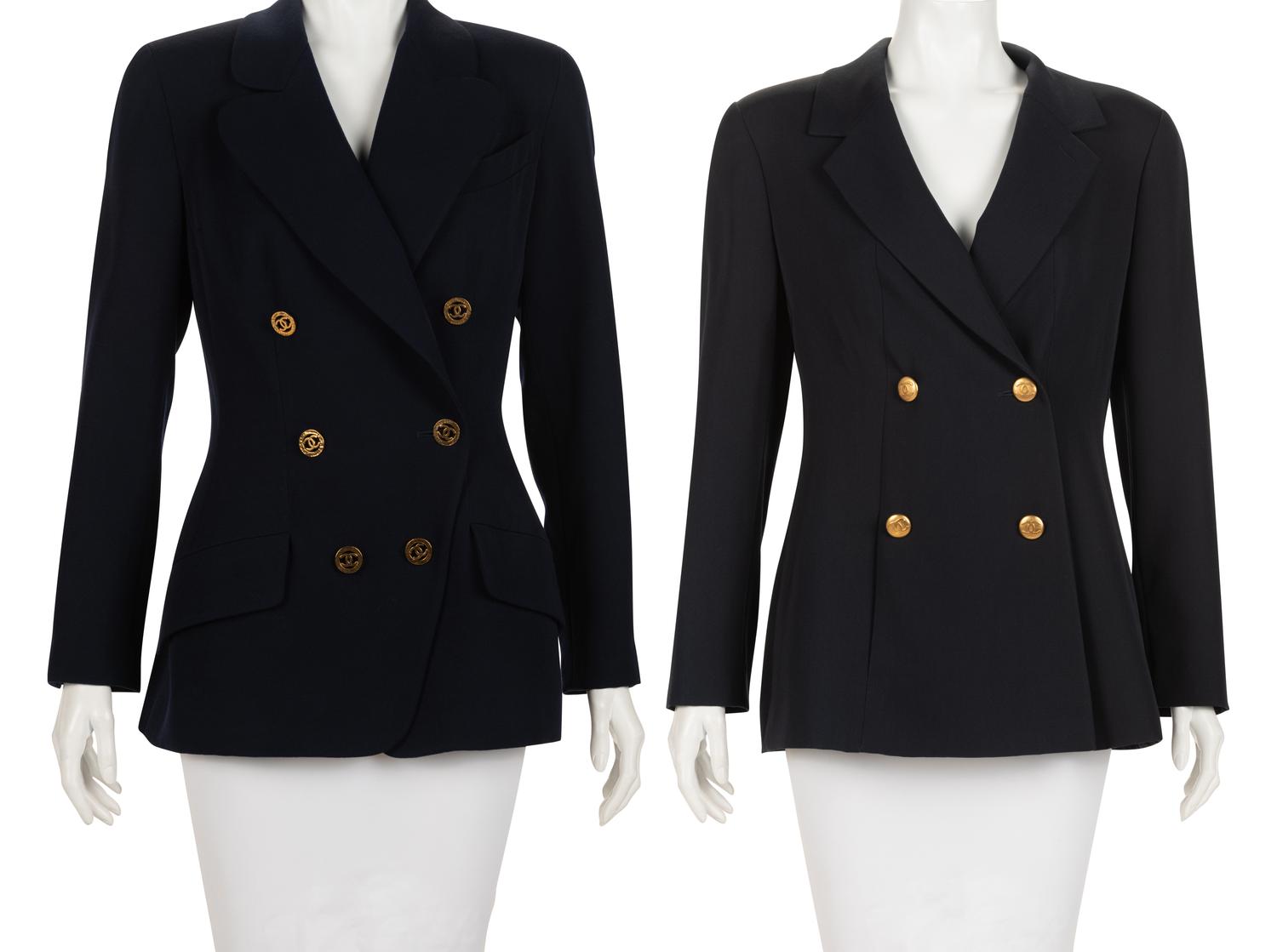 Two Chanel Double Breast Jackets, 1990s