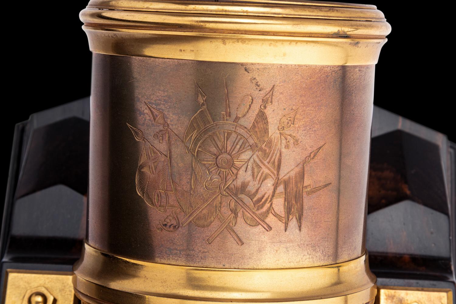 An English Industrial Mortar Form Clock, Charles Frederick Handcock