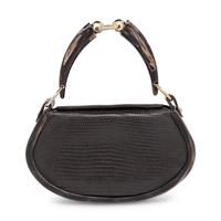 Giorgio Armani Privé, Dark Brown Lizard Skin Handbag