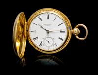 An 18 Karat Yellow Gold Hunter Case Pocket Watch, Cooper,