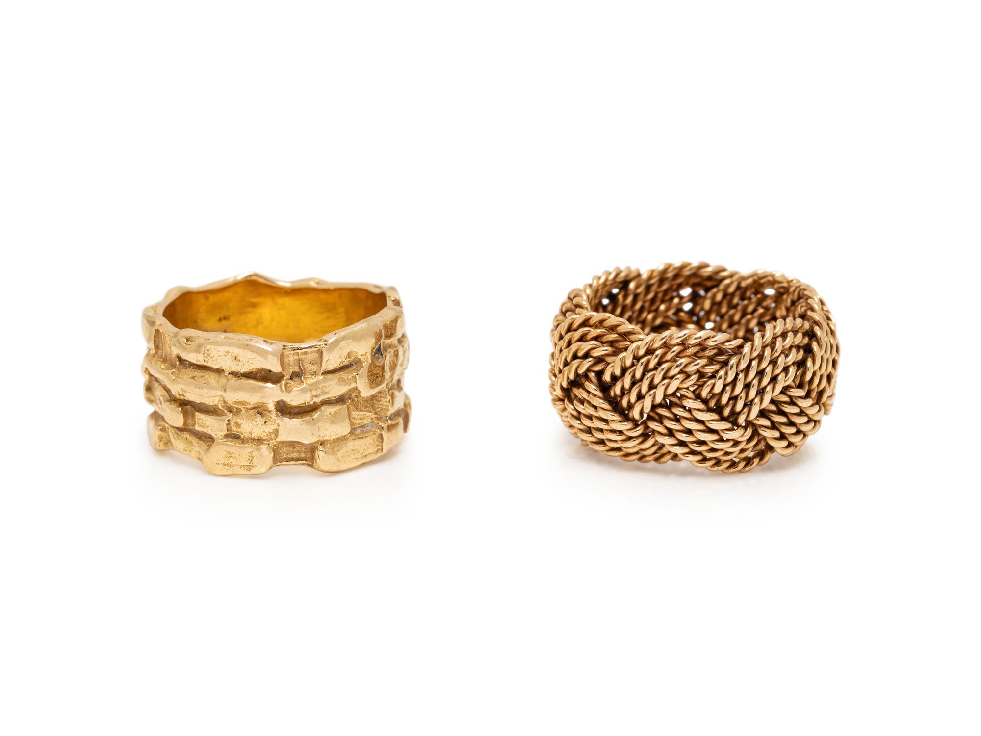 COLLECTION OF YELLOW GOLD RINGS