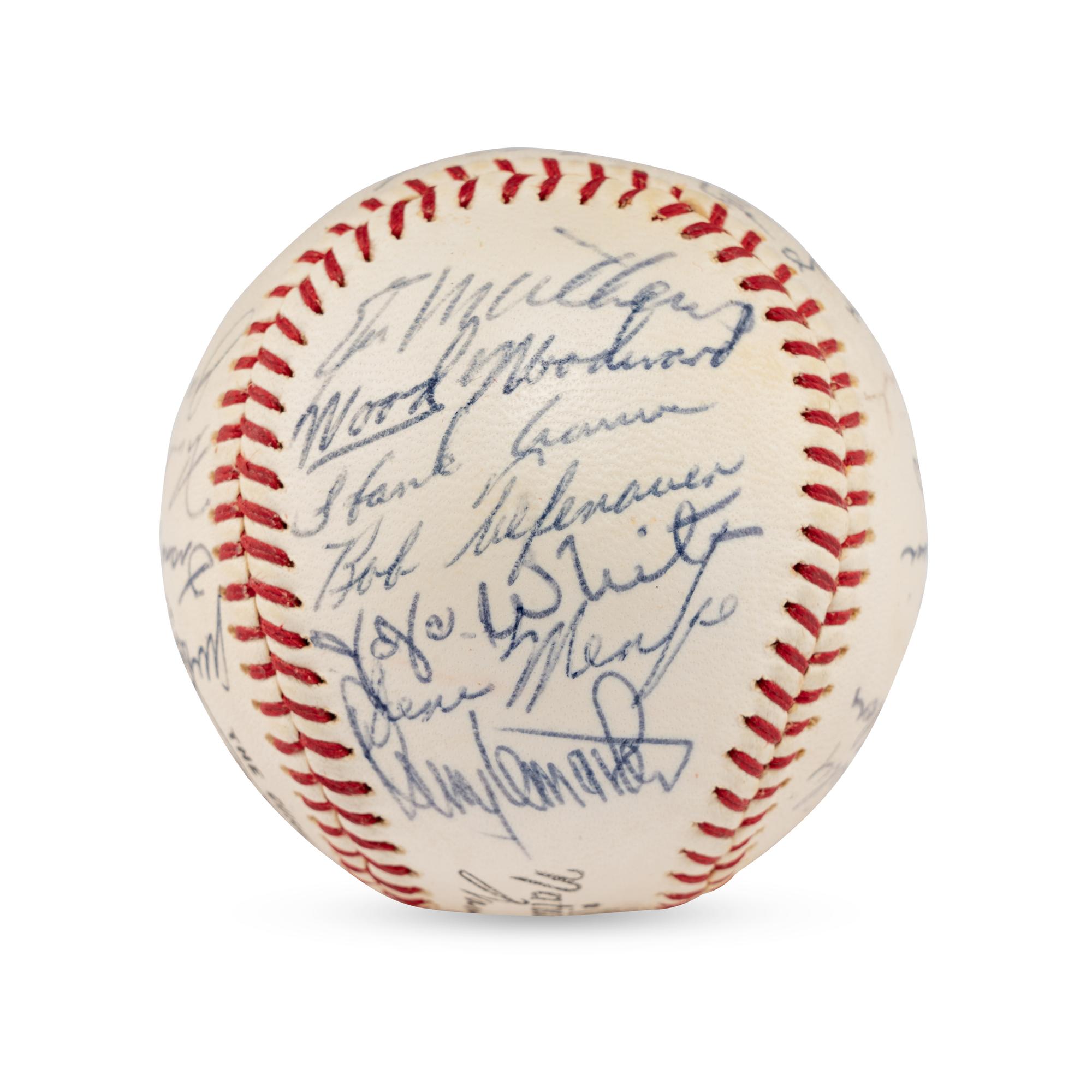 A 1964 Milwaukee Brewers Team Signed Autograph Baseball