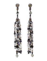 Matching Choker, Earrings, and Handbag with a Shawl, 1980-90s