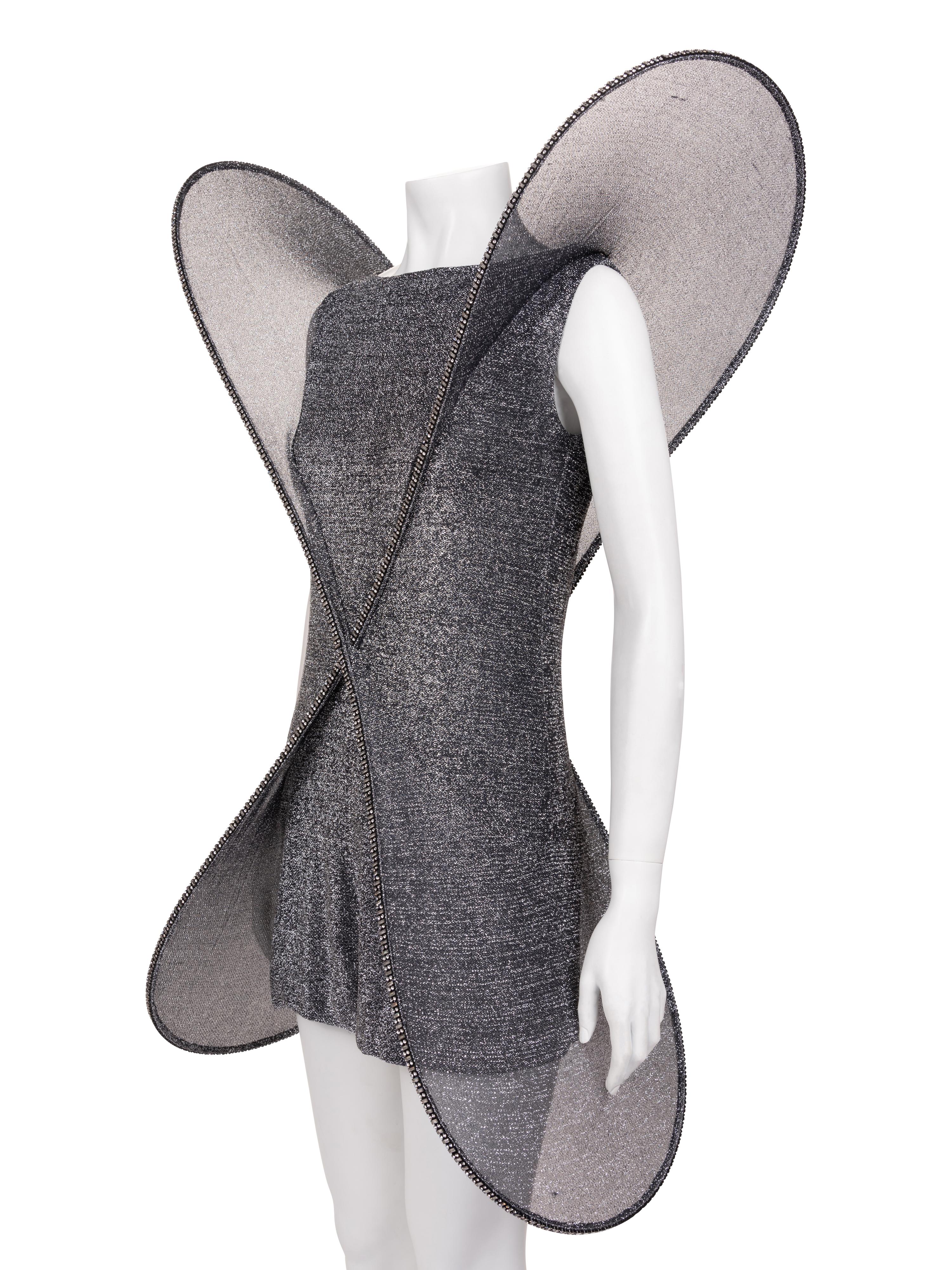 Pierre Cardin Haute Couture "Butterfly" Cocktail Dress, 1993