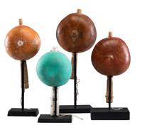 Pueblo Gourd Rattles Lot is located and will ship from Cincinnati, Ohio.
