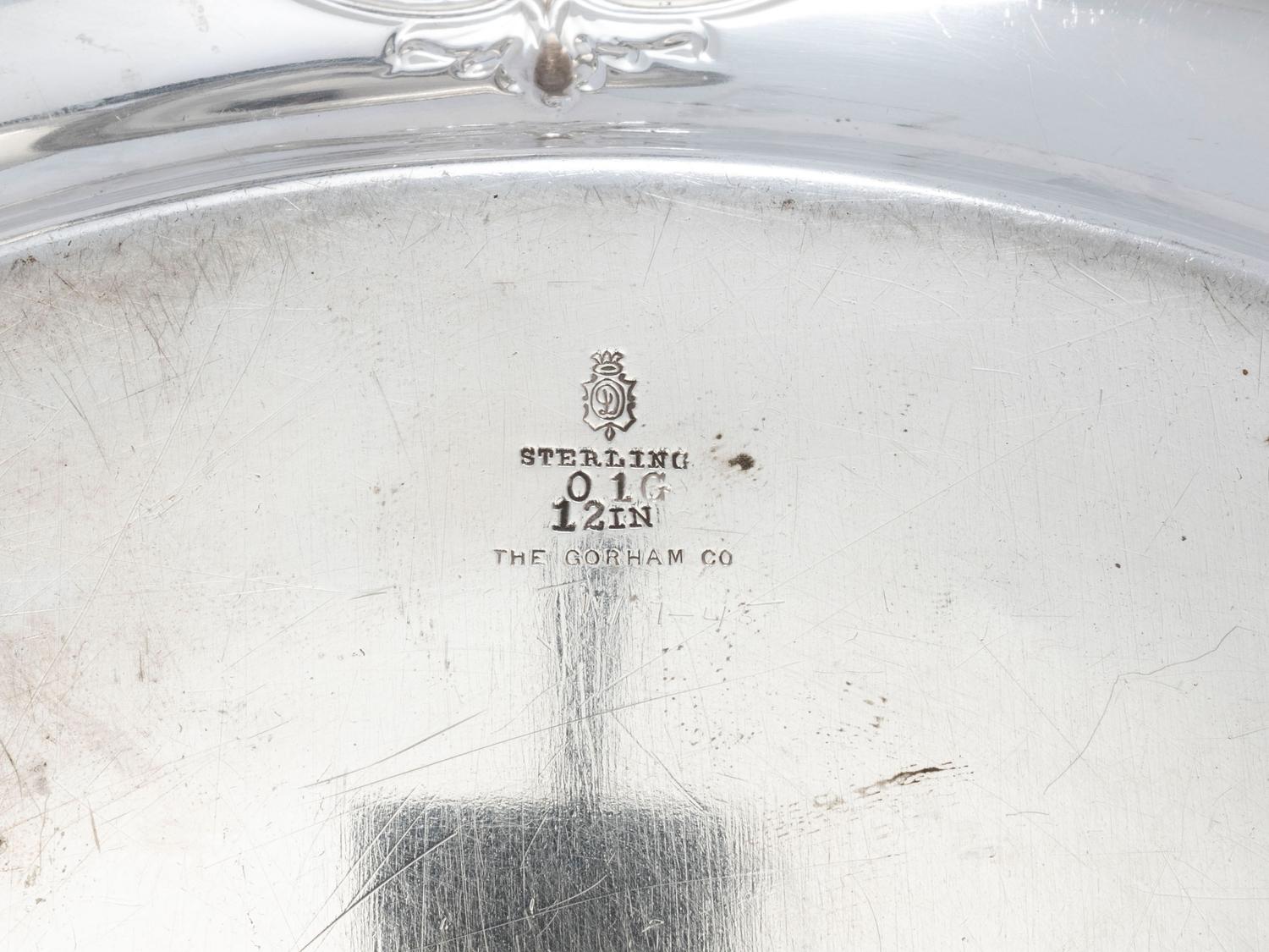Eight American Silver Serving Trays