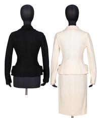 Christian Dior by John Galliano , White Skirt Suit & Black Jacket