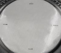 An American Silver Bowl, Wallace & Sons Mfg. Co., Wallingford, CT, Early 20th century, of circular form with an applied foliate scroll