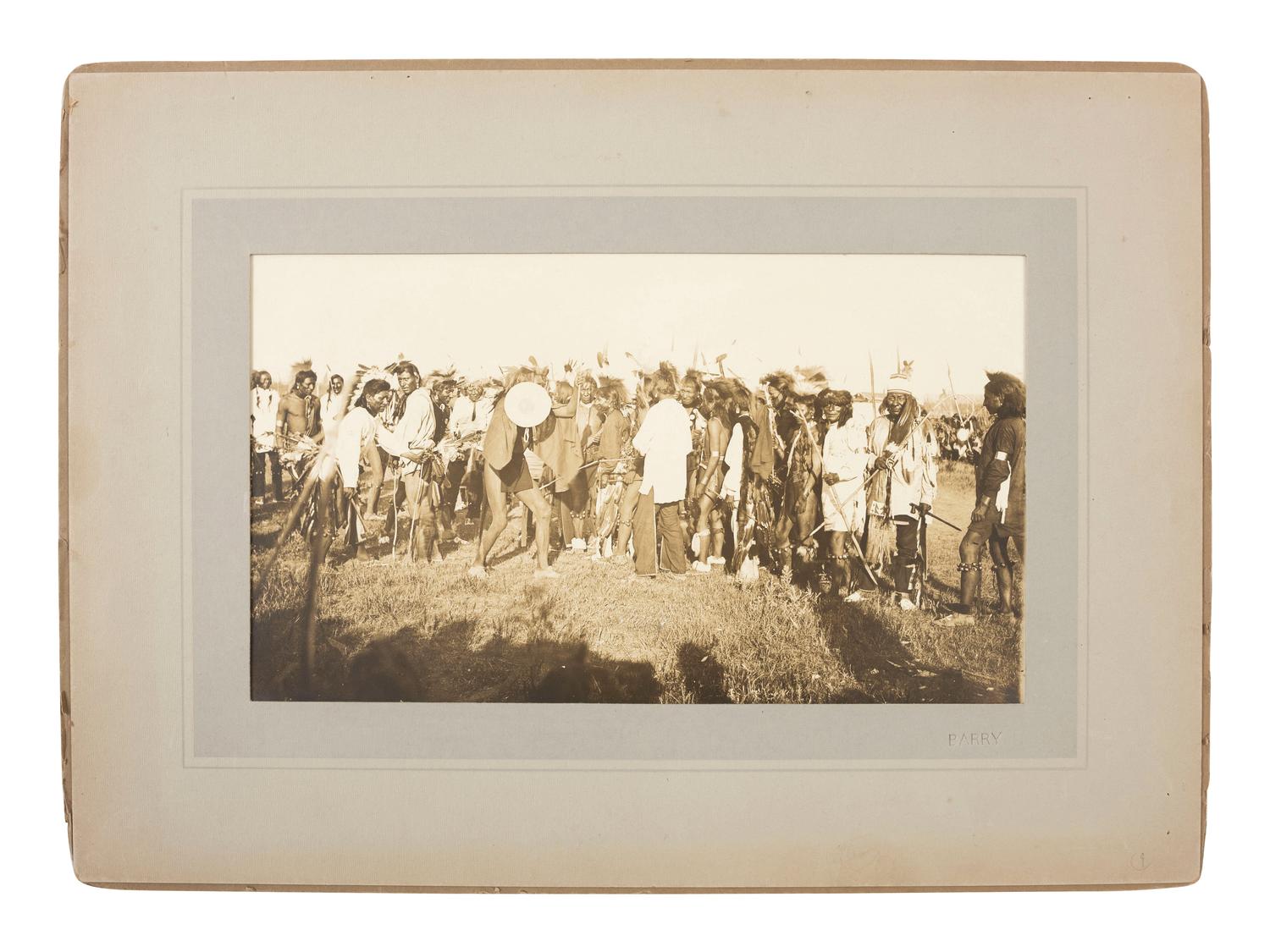 Native Americans BARRY, David F. (1854-1934), photographer. Sioux Ghost Dance . Ca 1890s.
