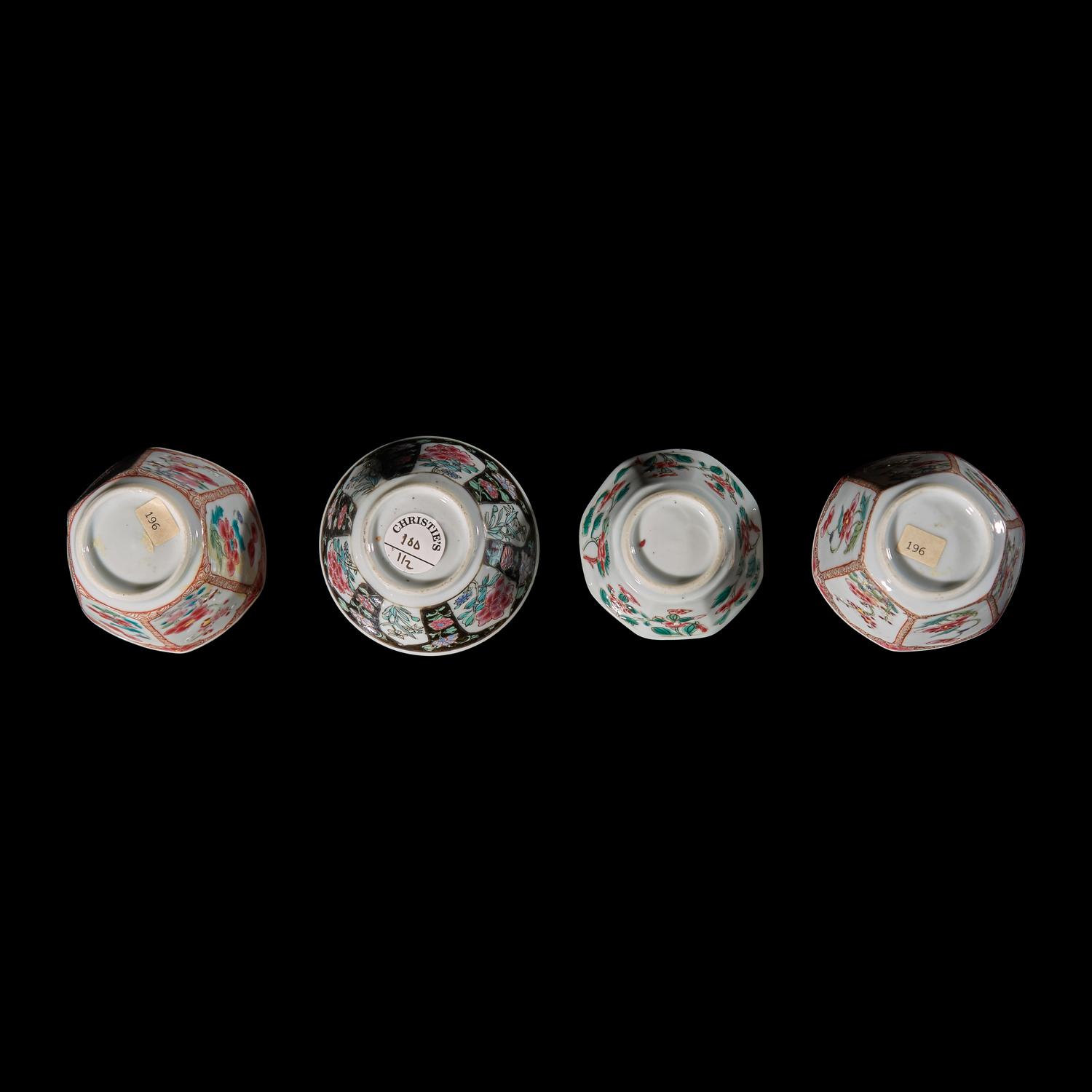 Nine Chinese Export Famille Rose Tablewares, 18th-Early 19th Century 清中期 外銷粉彩器皿九件