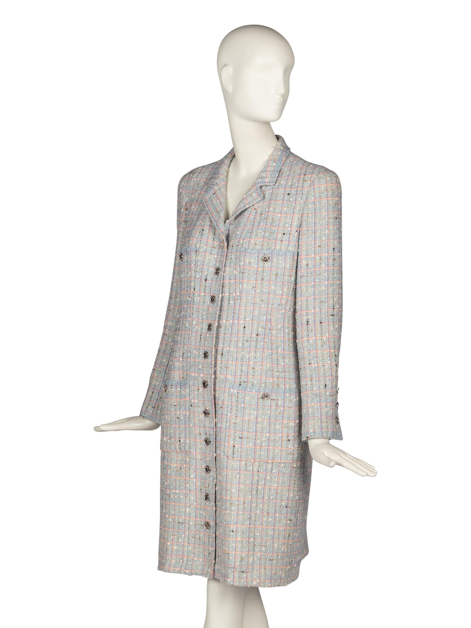 Chanel Pastel Tweed Coat