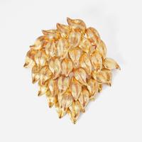 An 18K Yellow Gold Cellini Brooch