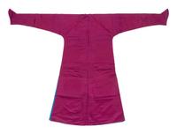 A Magenta Silk Damask Robe