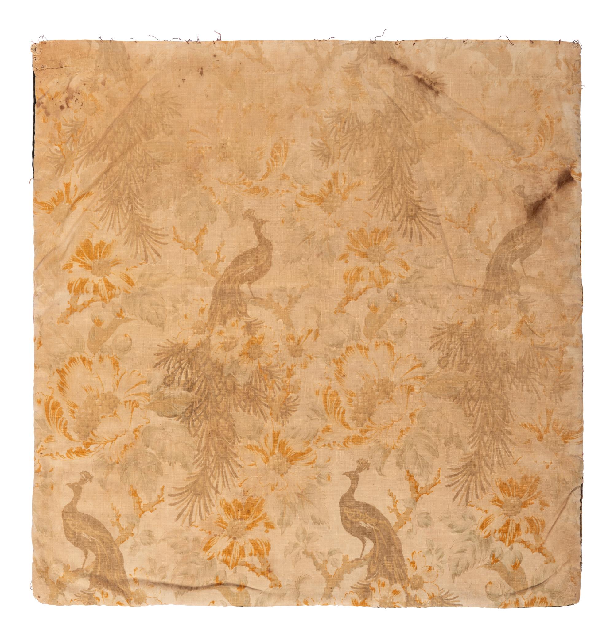 A Crazy Quilt Pillow Cover with Chickens and Eagles and Hooked Rug with Horses