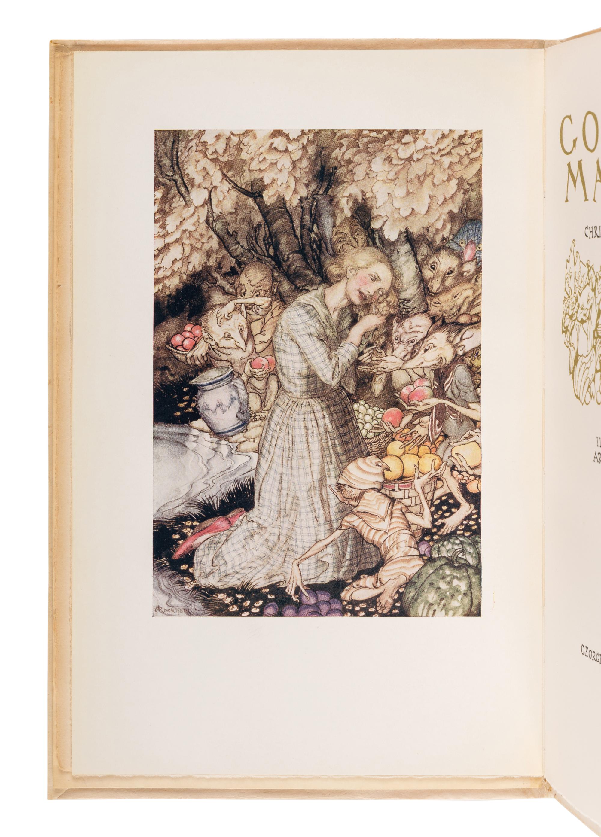 [RACKHAM, Arthur (1867-1939), illustrator]. ROSSETTI, Christina (1830-1894). Goblin Market . London: George G. Harrap & Co. Ltd., [1933].
