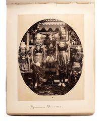 [EARLY PHOTOGRAPHY] -- [INDONESIA]. Album containing photographs of Java [Dutch East Indies]. Ca 1860s.