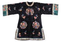 A Chinese Two-Piece Embroidered Silk Ensemble
