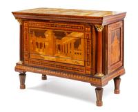 A North Italian Neoclassical Marquetry Commode