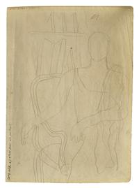 Étude pour le Portrait de Madame Dale; with another study for the portrait verso (A Double-Sided Work), c. 1935
