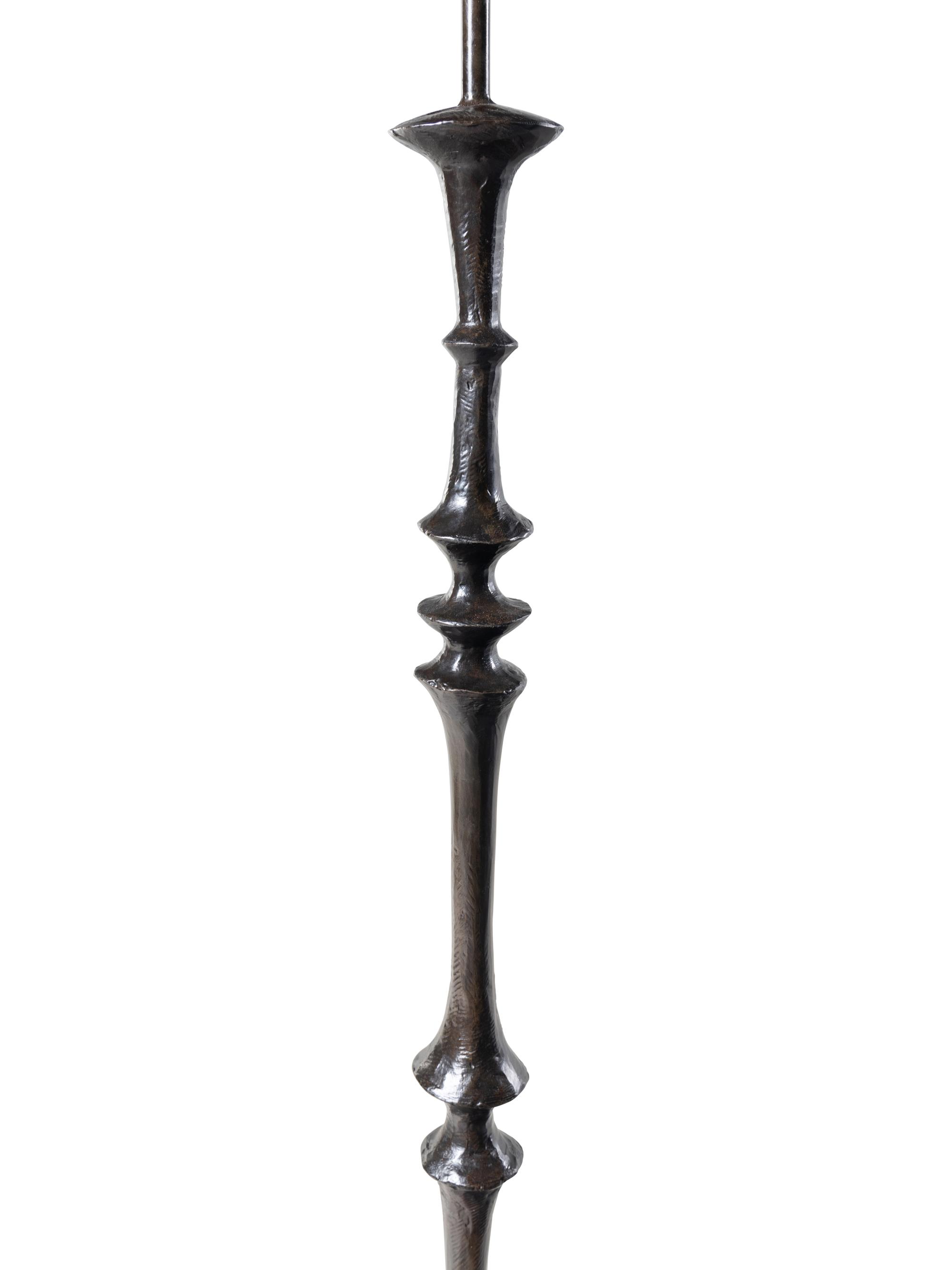 An Alberto Giacometti Style Bronze Floor Lamp