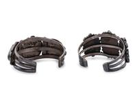 Navajo and Zuni Silver and Turquoise Cuff Bracelets