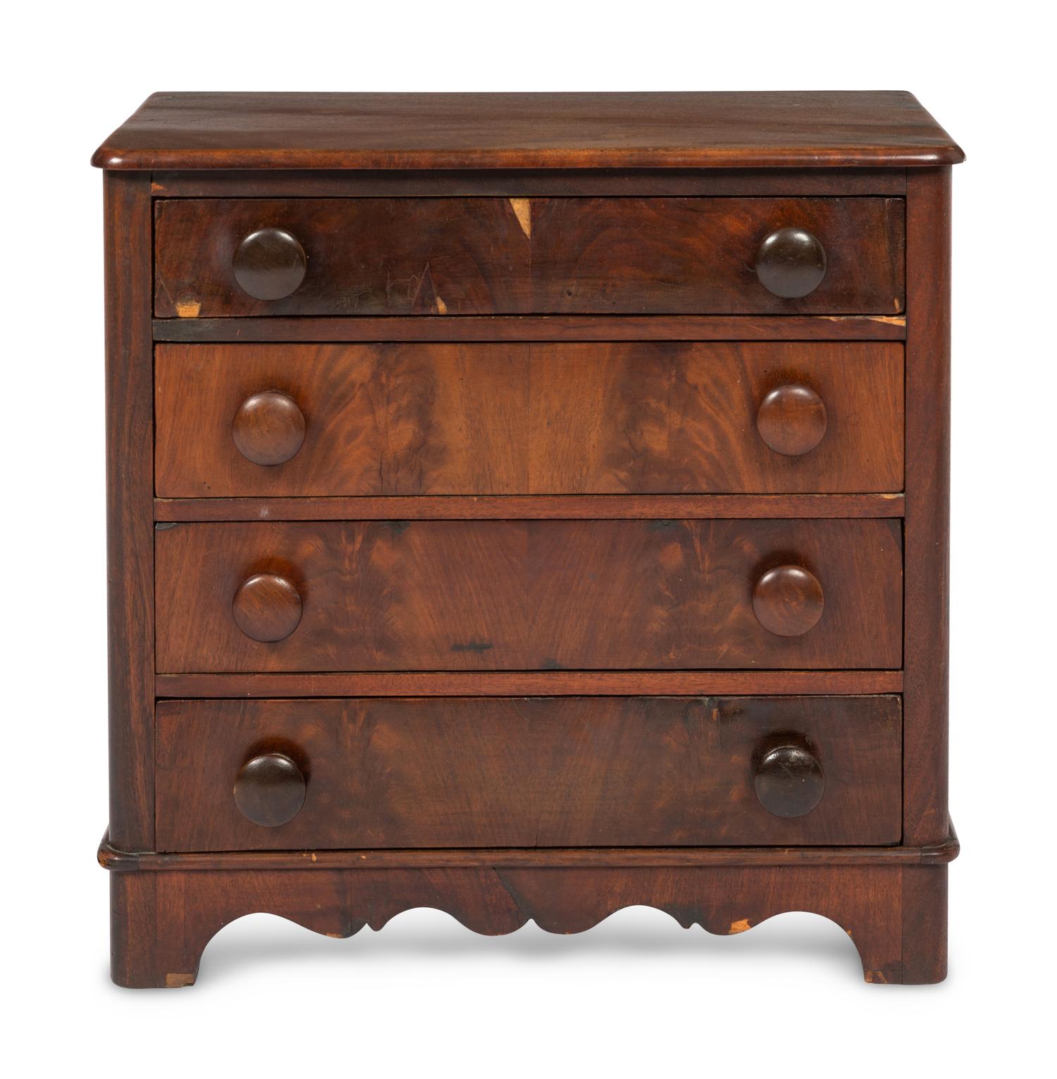 An American Miniature Chest of Drawers