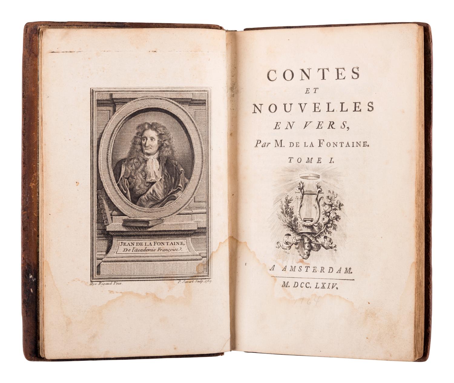[CHILDRENS'S BOOKS]. FONTAINE, Jean de La (1621-1695). Contes et nouvelles en vers. Amsterdam: N.p., 1764.