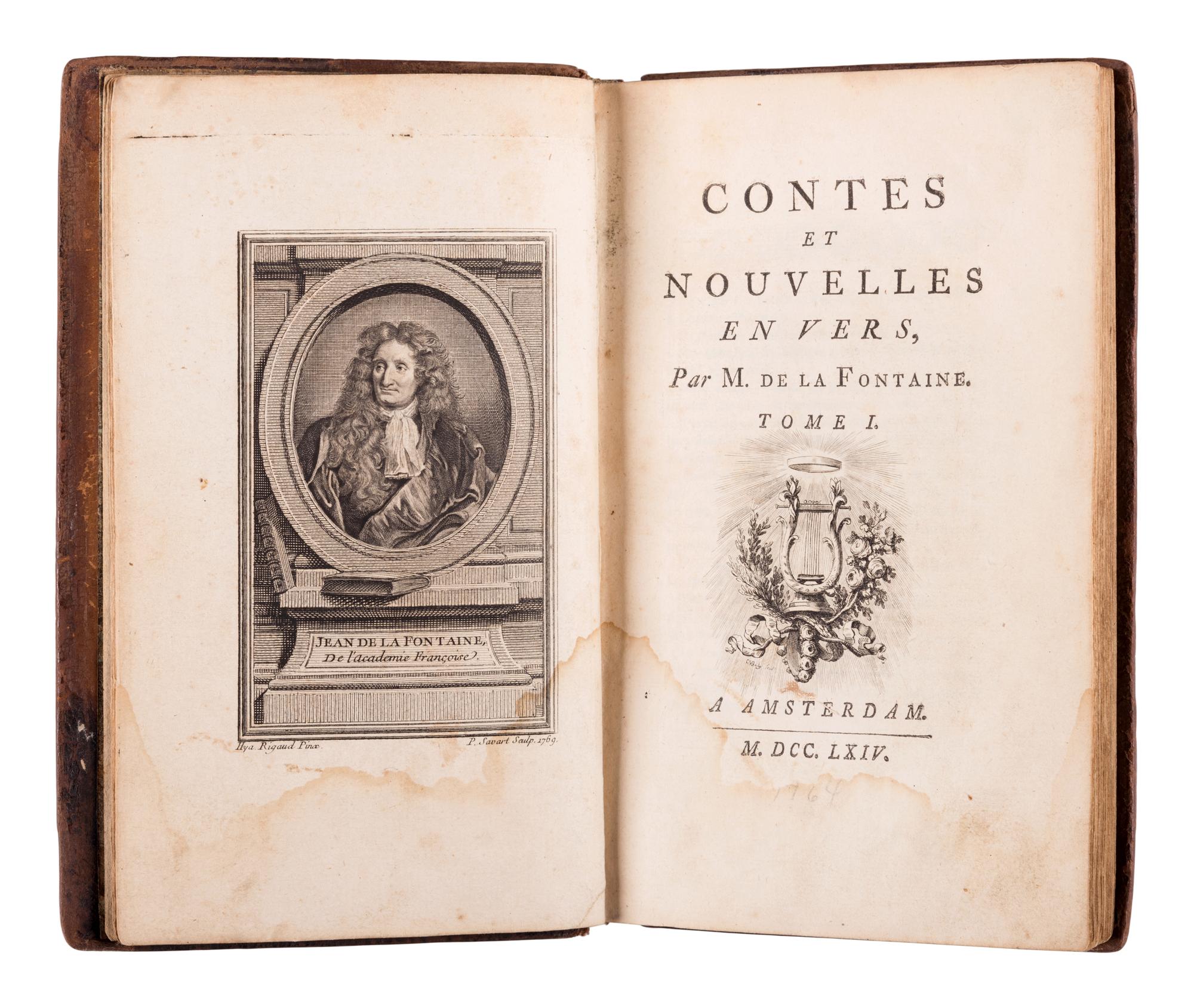 [CHILDRENS'S BOOKS]. FONTAINE, Jean de La (1621-1695). Contes et nouvelles en vers. Amsterdam: N.p., 1764.