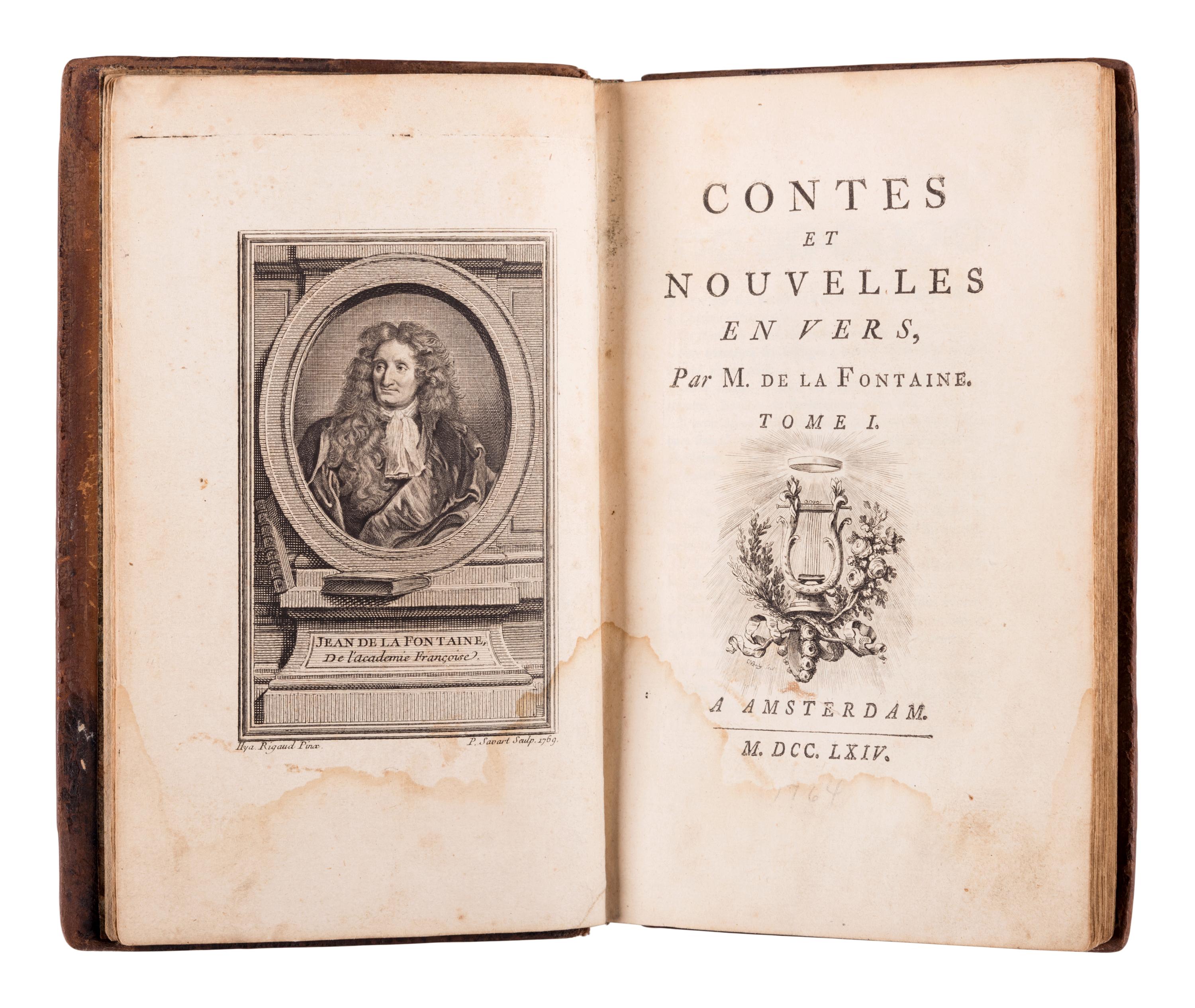 [CHILDRENS'S BOOKS]. FONTAINE, Jean de La (1621-1695). Contes et nouvelles en vers. Amsterdam: N.p., 1764.