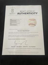 A Collection of Milwaukee Signed Autograph Baseballs Including Hank Aaron (Beckett Authentication Services)
