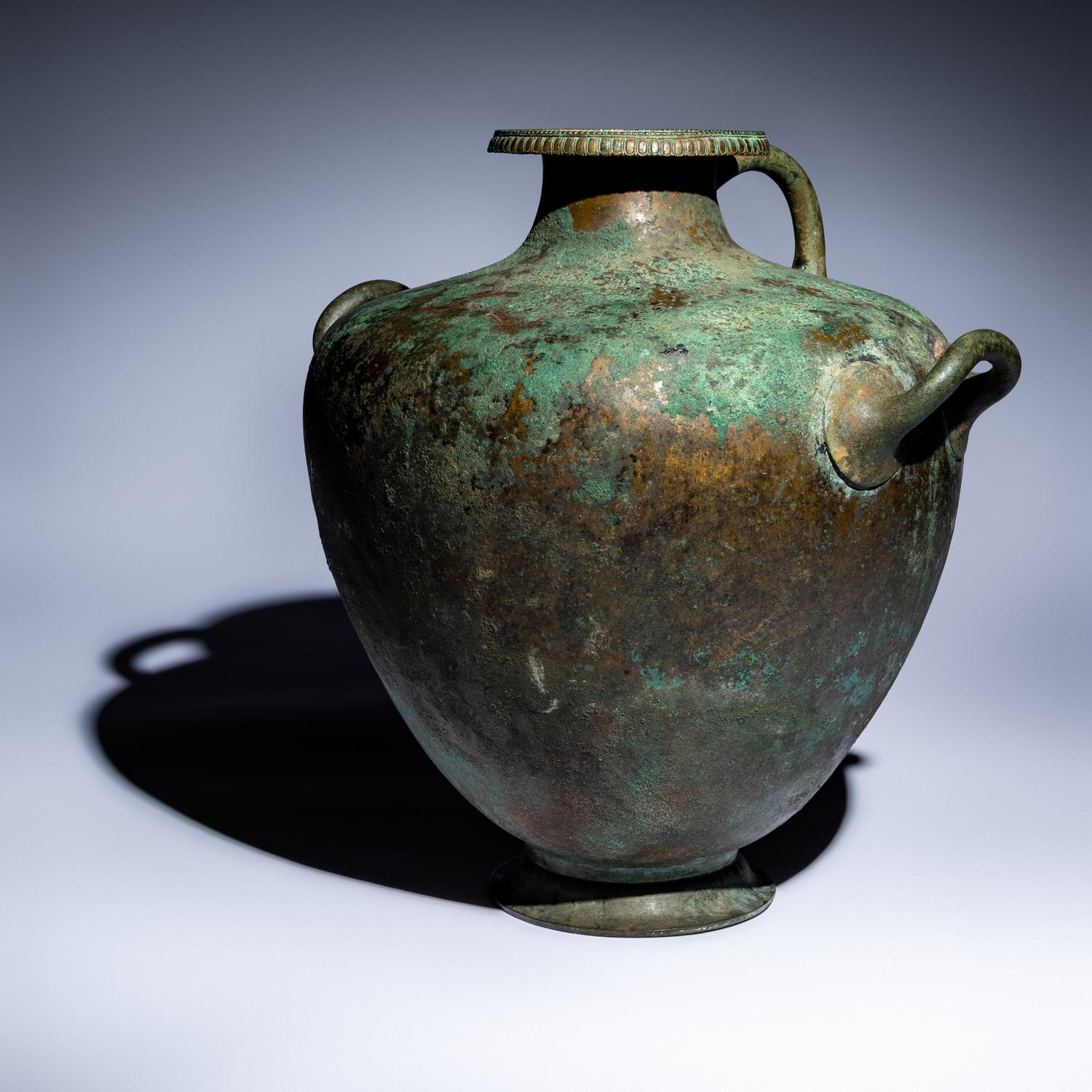 A Greek Bronze Hydria with Inscription