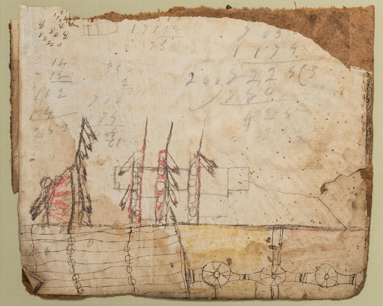 Plains Ledger Style Drawing